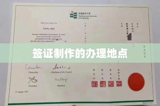 紫金签证制作的办理地点