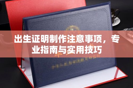 紫金出生证明制作注意事项，专业指南与实用技巧