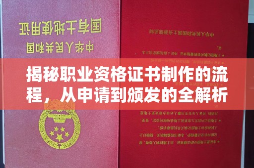 紫金揭秘职业资格证书制作的流程，从申请到颁发的全解析