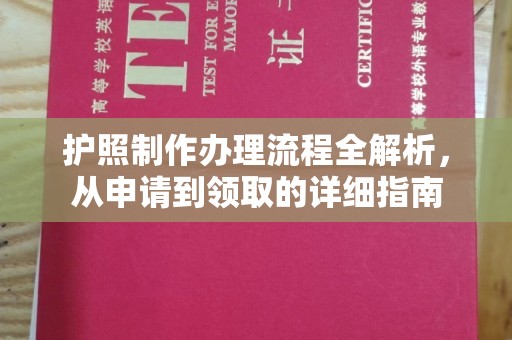 紫金护照制作办理流程全解析，从申请到领取的详细指南