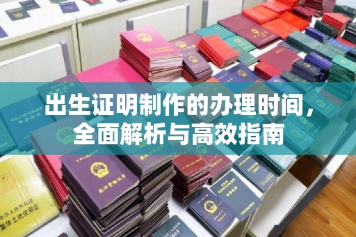 紫金出生证明制作的办理时间，全面解析与高效指南