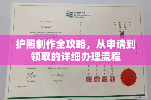 紫金护照制作全攻略，从申请到领取的详细办理流程