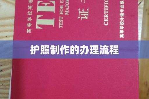 紫金护照制作的办理流程